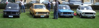 Fiat 128s on Parliament House lawn.jpg